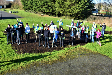 Tree Planting in Colaiste Chilliain